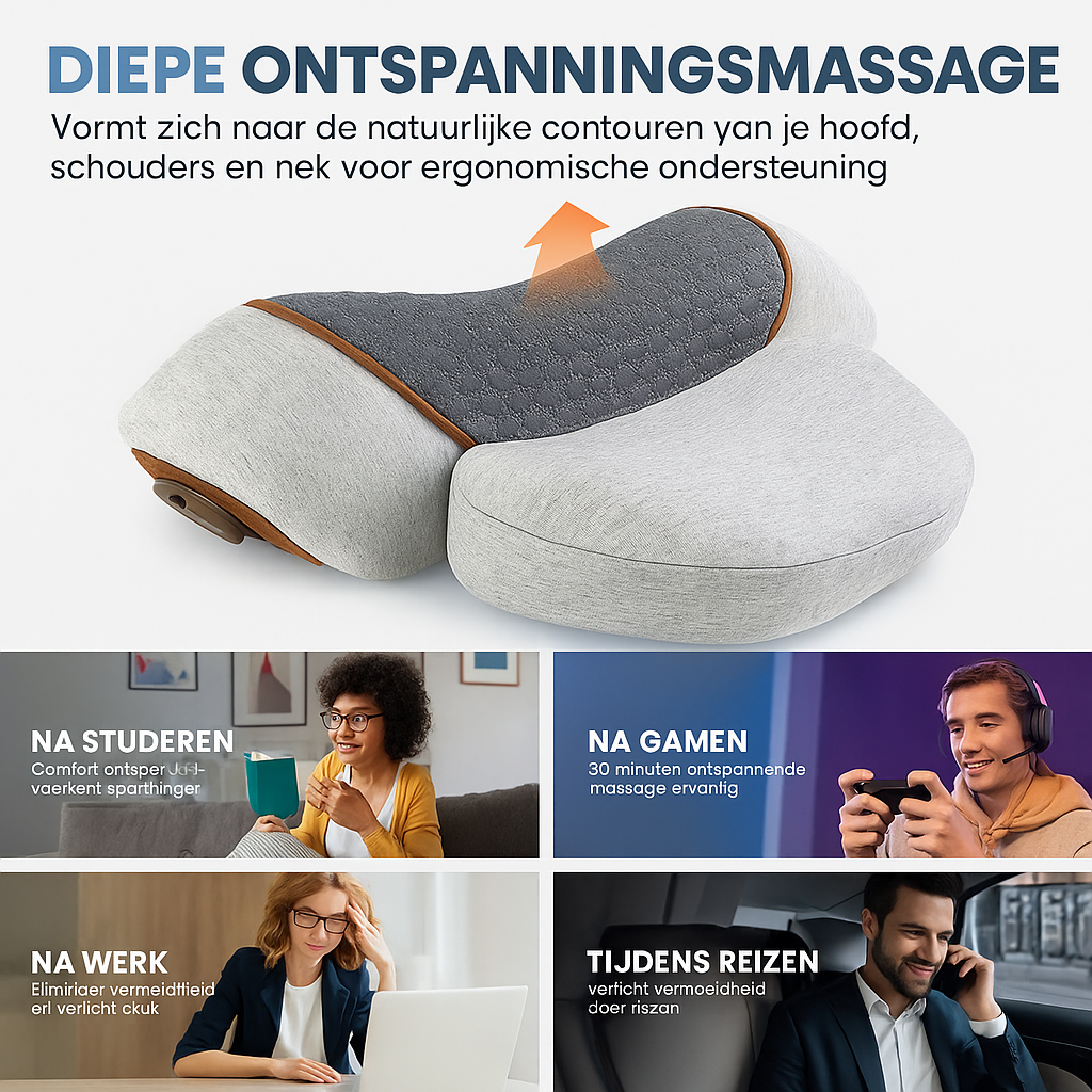 Neckflow 2.0 |  3-in-1  Nekmassagekussen