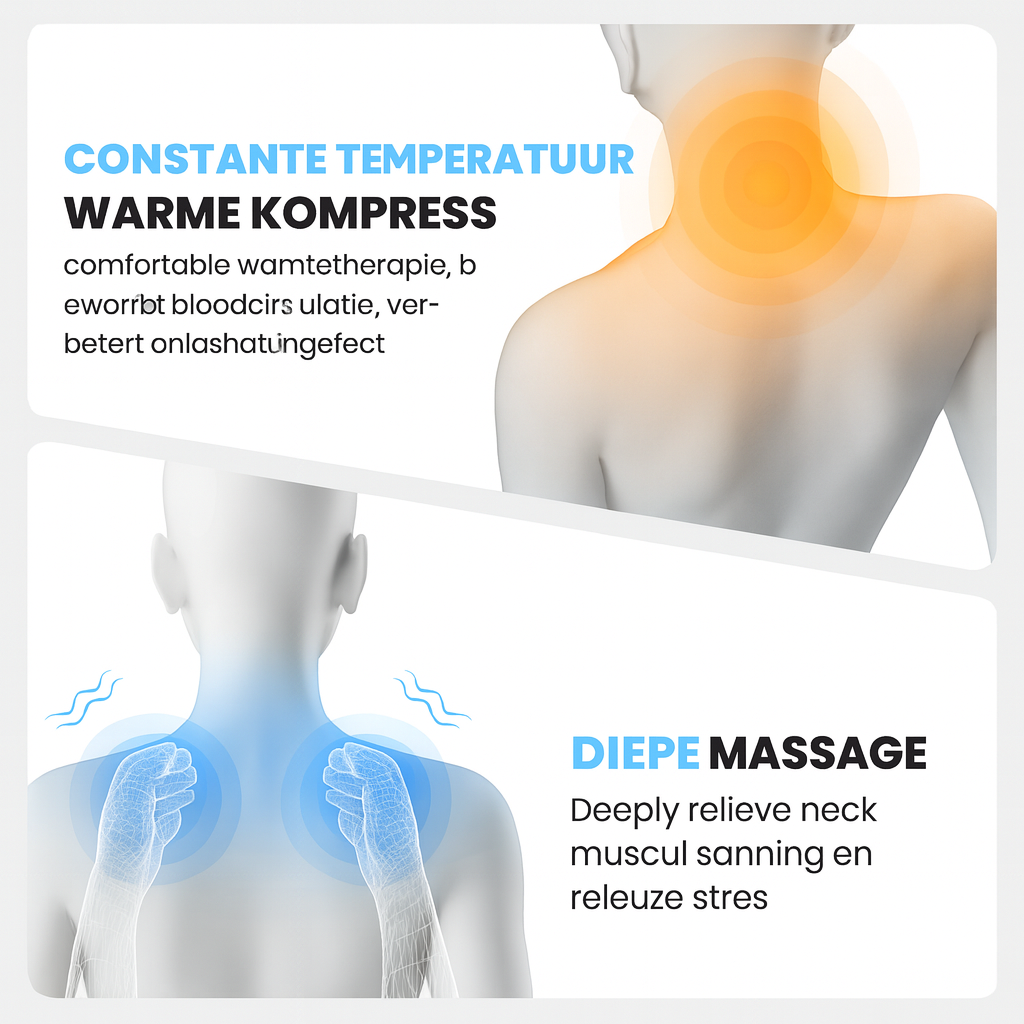 Neckflow 2.0 |  3-in-1  Nekmassagekussen